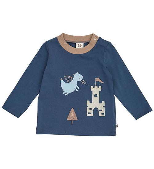 Müsli Bluse - Storybook Applique - Navy