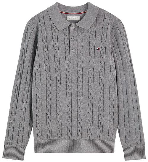 Tommy Hilfiger Bluse - Strik - Gråmeleret