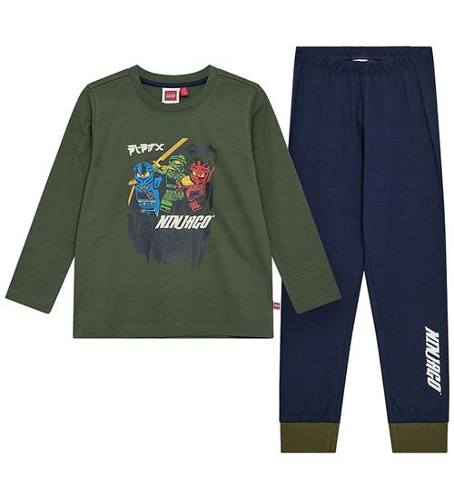 LEGOÂ® Ninjago Nattøj - LWAiko 600 - Amygrøn/Navy m. Selvlysende