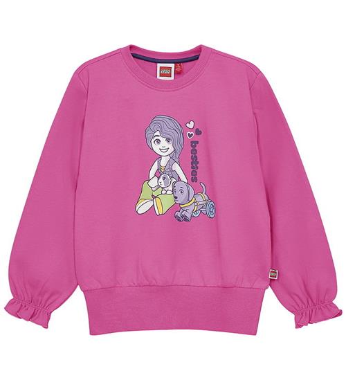 LEGOÂ® Friends Sweatshirt - LWSia 600 - Pink m. Autumn
