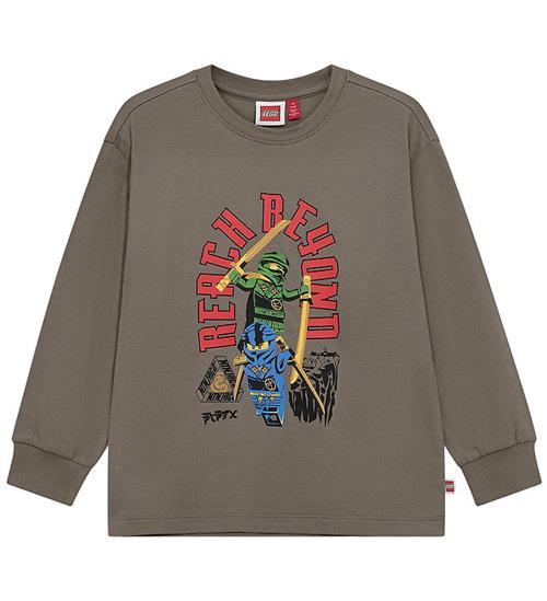 LEGOÂ® Ninjago Bluse - LWTaj 608 - Brun m. Print