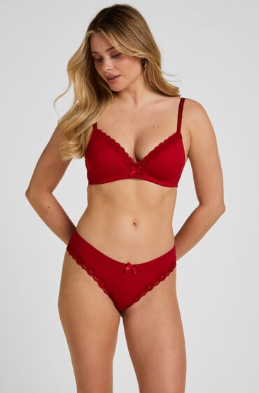 Hunkemöller Brasiliansk trusse Lola Rød