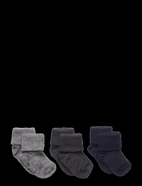 mp Denmark | Wool Rib Baby Socks - 3-Pack | 29/32
