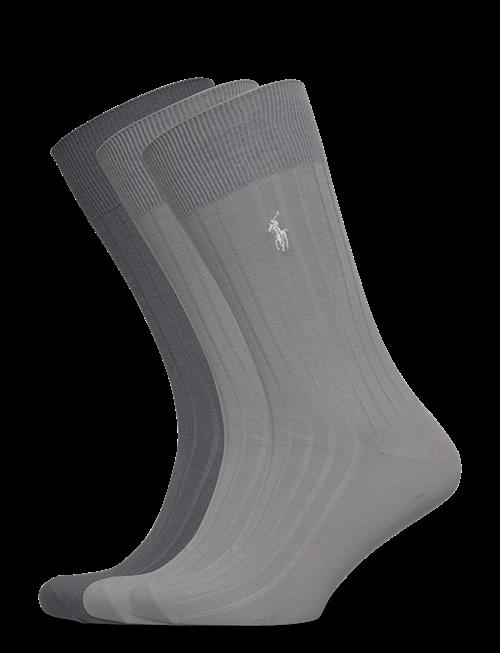 Polo Ralph Lauren | Ribbed Cotton-Blend Trouser Sock 3-Pack | 43-46