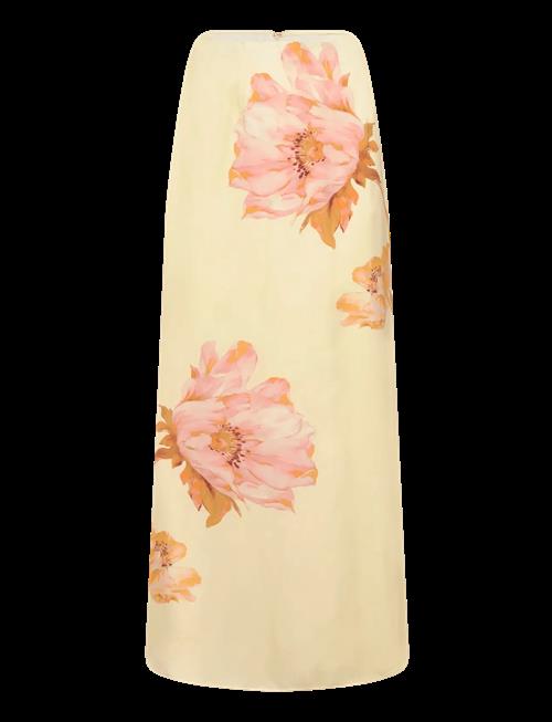 Malina | Tessa Satin Slip Maxi Skirt | L