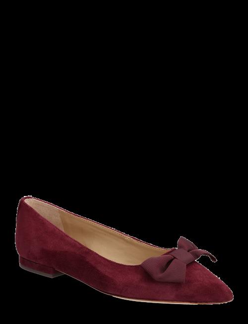 Lauren Ralph Lauren | Londyn Bow-Trim Suede Ballet Flat | 41
