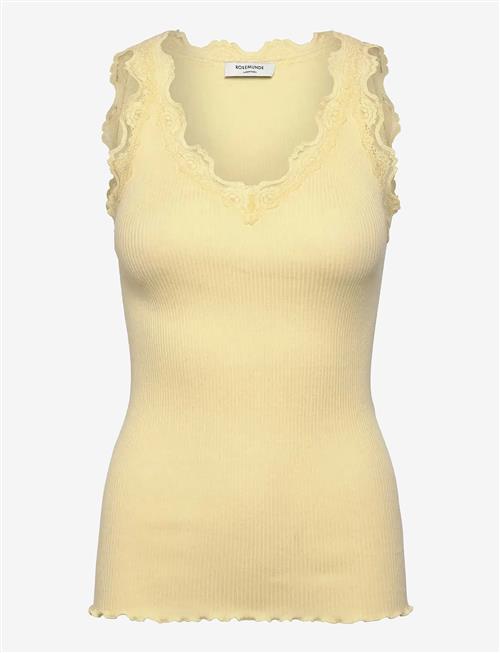 Rosemunde | Rwbeatha Silk Sl V-Neck Lace Top | XL