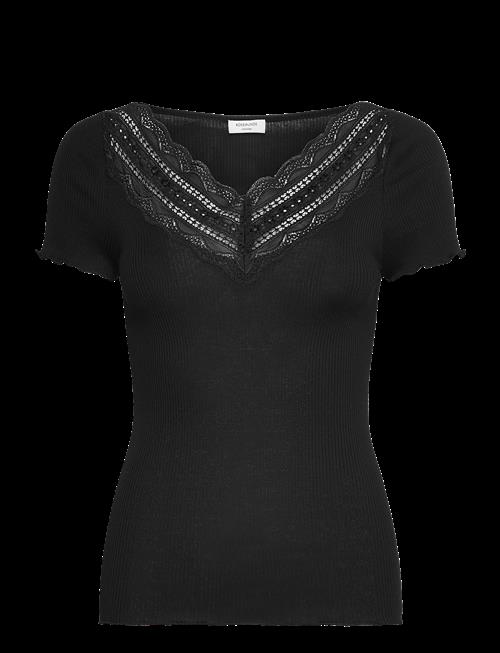 Rosemunde | Rwbenita Silk Ss V-Neck T-Shirt | XS