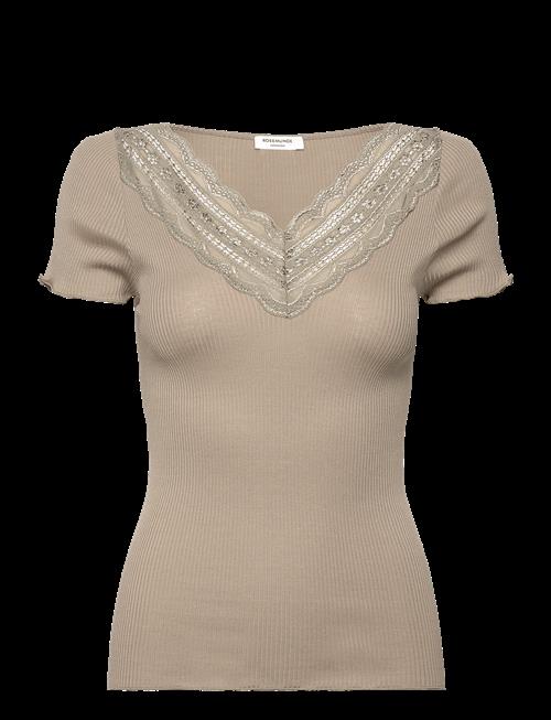 Rosemunde | Rwbenita Silk Ss V-Neck T-Shirt | XS