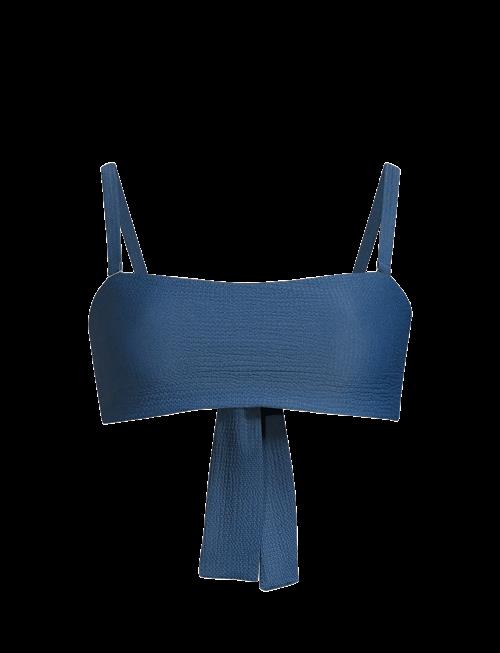 Casall | Waffle Bandeau Tie Back Bikini Top | 40
