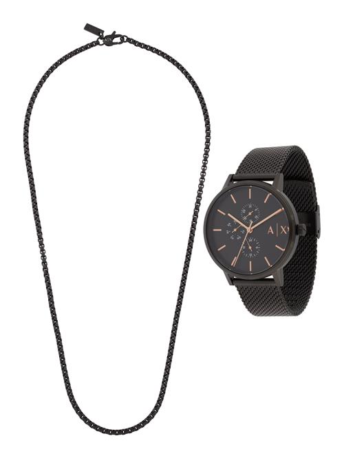 ARMANI EXCHANGE Smykkesæt 'CAYDE'  sort