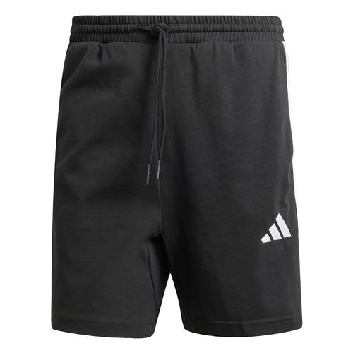 ADIDAS SPORTSWEAR Sportsbukser 'Essentials 3-Stripes Single Jersey Shorts'  sort / hvid