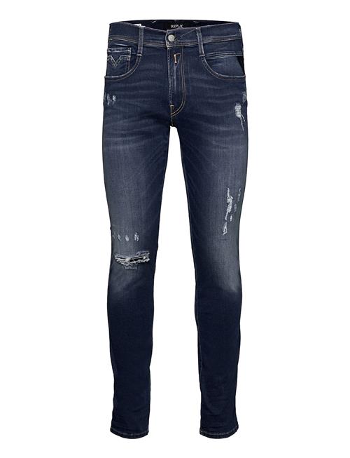 Replay | Anbass Slim Hyperflex Re-Used Xlite Sustainable Denim Trousers Dark Blue | 31 x 30