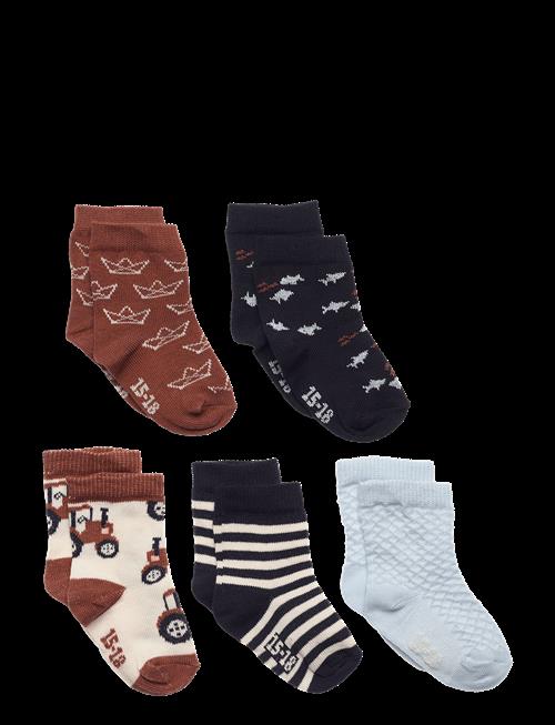 Minymo | Socks W. Pattern (5-Pack) | 35/38