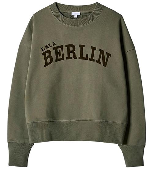 Lala Berlin Sweatshirt - Moss Flock Logo
