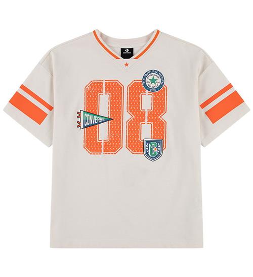Converse T-shirt - Egret m. Orange