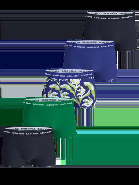 Björn Borg Cotton Stretch Trunks 5-pack Blå, XL