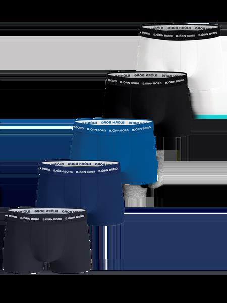 Björn Borg Cotton Stretch Trunks 5-pack Sort, XL