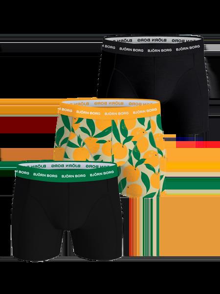 Björn Borg Cotton Stretch Boxers 3-pack Sort, L