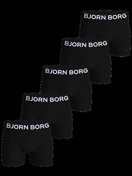 Björn Borg Organic Cotton Stretch Boxers 5-pack Sort, L