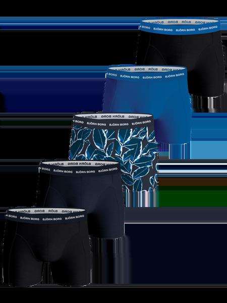 Björn Borg Cotton Stretch Boxers 5-pack Sort, L