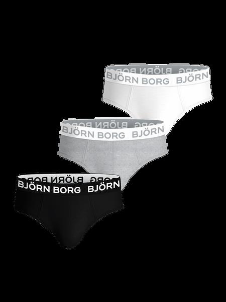 Björn Borg Cotton Stretch Briefs 3-pack Sort, XL