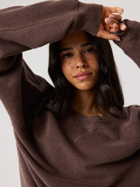 Björn Borg Studio French Terry Oversized Sweatshirt Brun, M