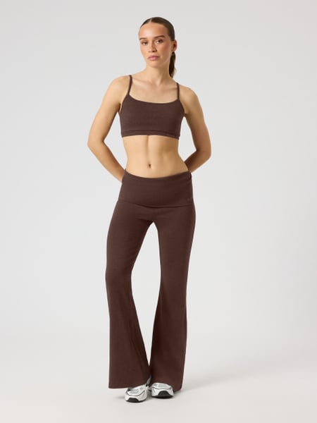 Björn Borg Studio Flow Folded Flare Tights Brun, M