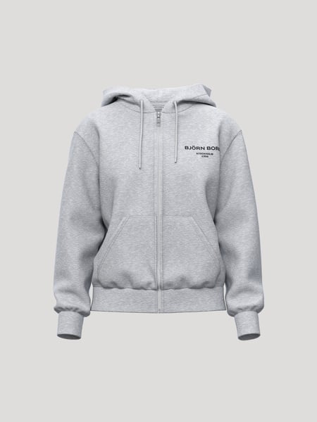 Björn Borg Borg Essential 1 Zip Hoodie Grå, M