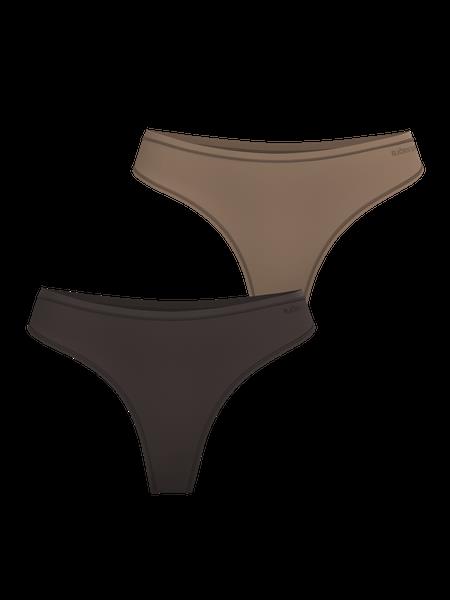 Björn Borg Comfort Thongs 2-pack Brun, XS