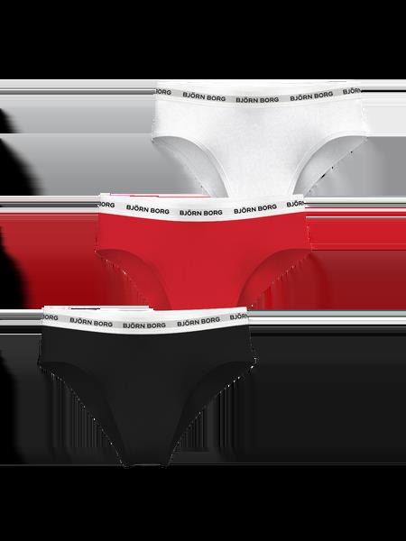 Björn Borg Logo Highwaist Briefs 3-pack Sort, M
