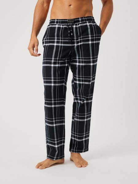 Björn Borg Core Flannel Pyjama Pants Sort, XS