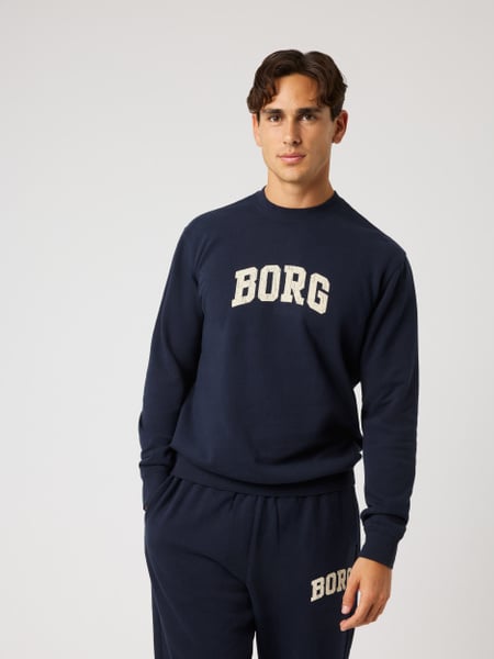 Björn Borg Borg Classic Print Sweatshirt Marineblå, L