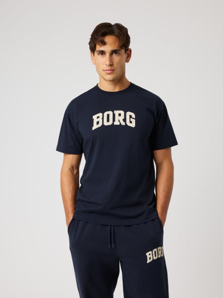 Björn Borg Borg Classic Print T-shirt Marineblå, XXL