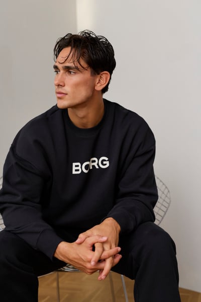 Björn Borg Borg Oversized Sweatshirt Sort, S