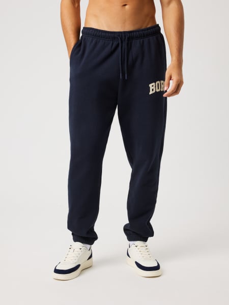 Björn Borg Borg Classic Print Sweatpants Marineblå, S
