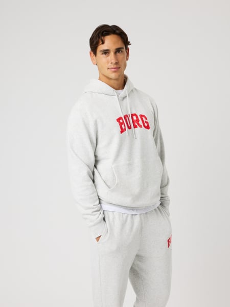 Björn Borg Borg Classic Print Hoodie Grå, XXL