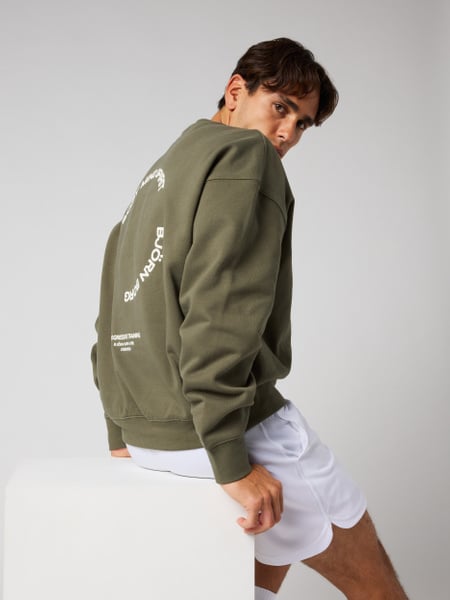 Björn Borg Borg Oversized Sweatshirt Grøn, S