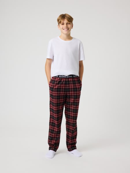 Björn Borg Core Flannel Pyjama Pants Sort, 122-128