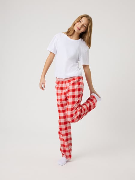 Björn Borg Core Flannel Pyjama Pants Pink, 146-152