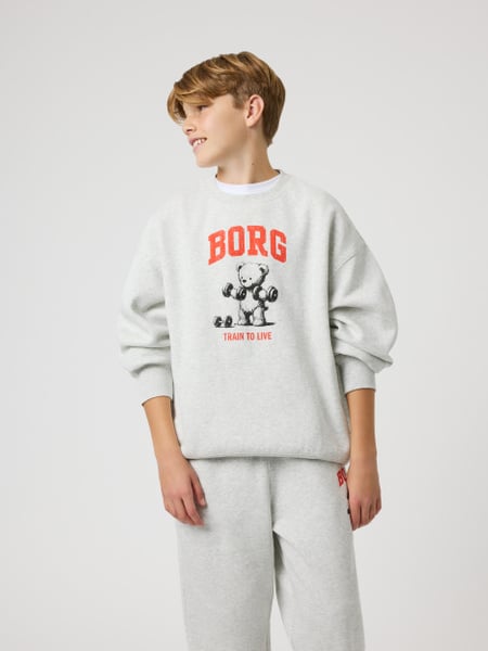 Björn Borg Borg Oversized Sweatshirt Grå, 158-164