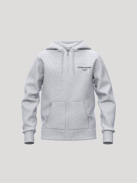 Björn Borg Borg Essential 1 Zip Hoodie Grå, 158-164