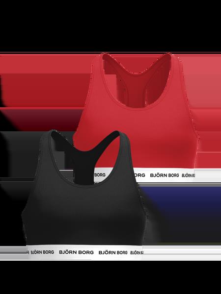 Björn Borg Cotton Stretch Logo Soft Top 2-pack Sort, 146-152