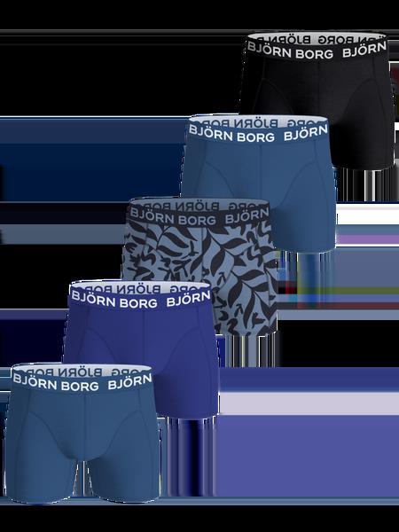 Björn Borg Cotton Stretch Boxers 5-pack Sort, 122-128