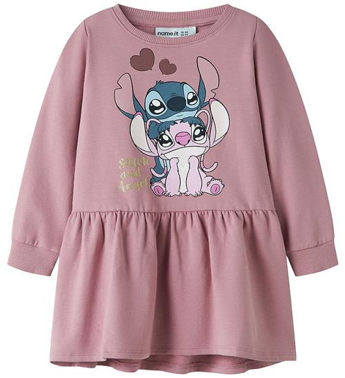 Name It Kjole - Sweat - NmfAnsa - Stitch - Lilas