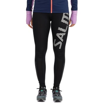 Salming Logo Tights 2.0 Women Sort polyester Small Dame