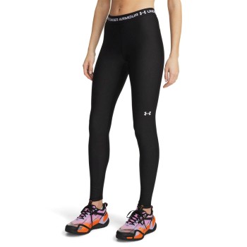 Under Armour HeatGear Women Compression Leggings Sort polyester Small Dame