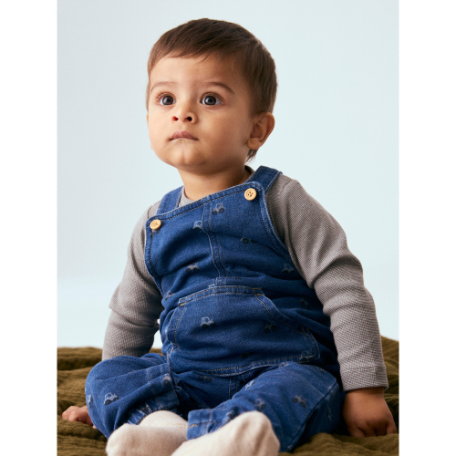 NAME IT Denim Overall Barrel Dark Blue Denim