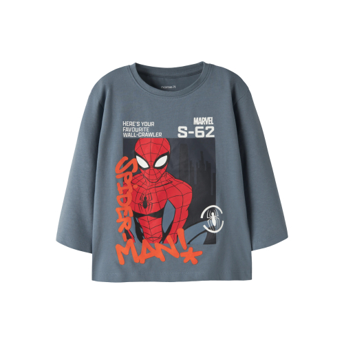 NAME IT Bluse Alder Spider-Man Blue Mirage