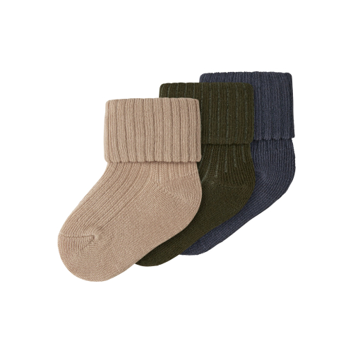 NAME IT 3-Pak Strømper Nobbu Sesame